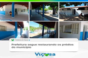 Prefeitura de Viçosa segue restaurando os prédios do município