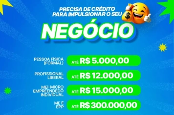 Oportunidade de Crédito para Empreendedores