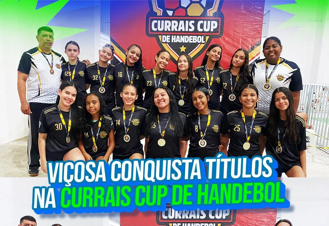 Viçosa conquista títulos na Currais Cup de Handebol